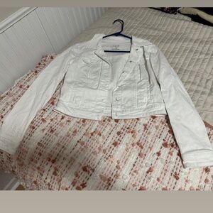 Xs White Jean Jacket Elle